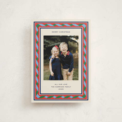 This is a peppermint christmas postcards with standard by Pati Cascino called sonetto printing on signature in postcard