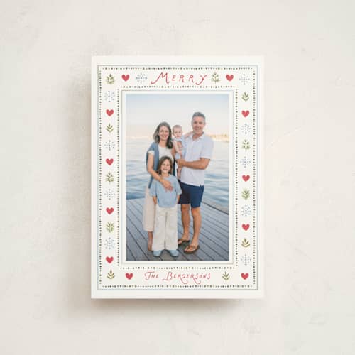 This is a winter christmas postcards with standard by Itsy Belle Studio called merry little things printing on signature in postcard