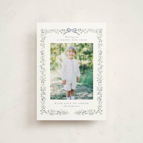 This is a bluebell christmas postcards with standard by Itsy Belle Studio called bountiful boughs printing on signature in postcard