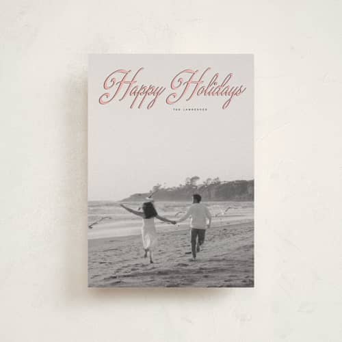 This is a gumdrop christmas postcards with standard by Ekko Studio called old hollywood printing on signature in postcard
