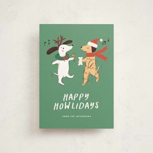 This is a spruce christmas postcards with standard by chocomocacino called buchty printing on signature in postcard