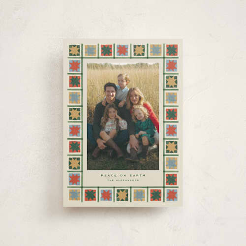 This is a cream christmas postcards with standard by Amy Kross called morning star printing on signature in postcard