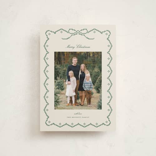 This is a juniper christmas postcards with standard by Kelly Watkins called eloise printing on signature in postcard