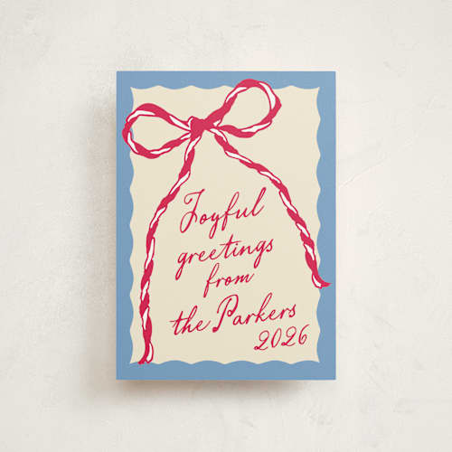 This is a cherry ice christmas postcards with standard by AK Graphics called twine printing on signature in postcard