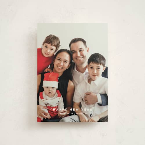 This is a snow christmas postcards with standard by Deynaaz Daraei called allium printing on signature in postcard