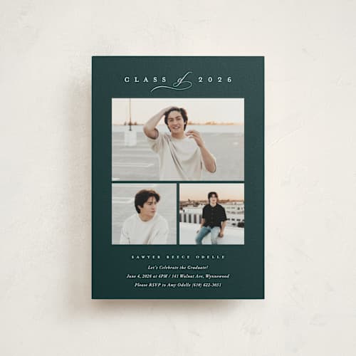 This is a big sur graduation invitations with standard by Carolyn MacLaren called multi classic printing on signature in petite