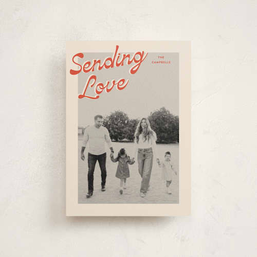 This is a sunset valentine postcards with standard by Ekko Studio called nostalgia printing on signature in postcard