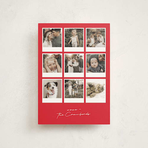This is a crimson valentine postcards with standard by Lisa McLean called polaroid page printing on signature in postcard
