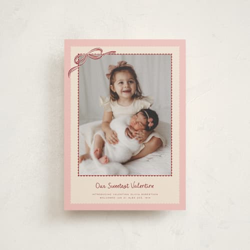 This is a rose valentine postcards with standard by Jenna Holcomb called our sweetest valentine printing on signature in postcard