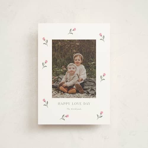 This is a rose valentine postcards with standard by Angela Garrick called rosie printing on signature in postcard