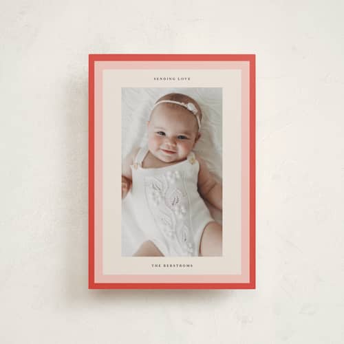 This is a tomato valentine postcards with standard by Lori Wemple called bright frame printing on signature in postcard