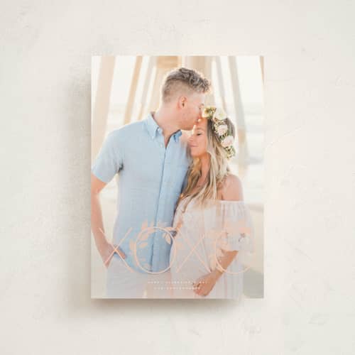 This is a geranium valentine postcards with standard by Wildfield Paper Co called hollyhock printing on signature in postcard