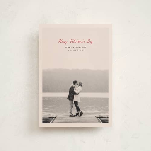 This is a crimson valentine postcards with standard by Pixel and Hank called a notation printing on signature in postcard
