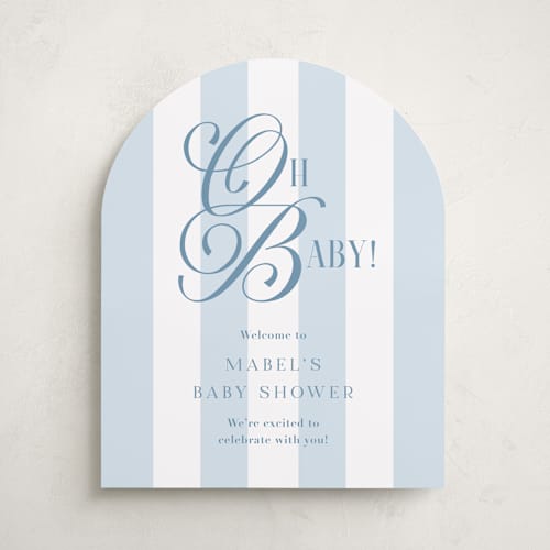 This is a bluebonnet baby shower decorations with standard by Laura Hankins called oh boy! printing on premium sign board in 16x20