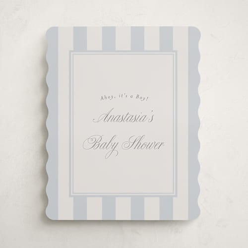 This is a sailor baby shower decorations with standard by Stephanie Hawkes called on board printing on premium sign board in 16x20