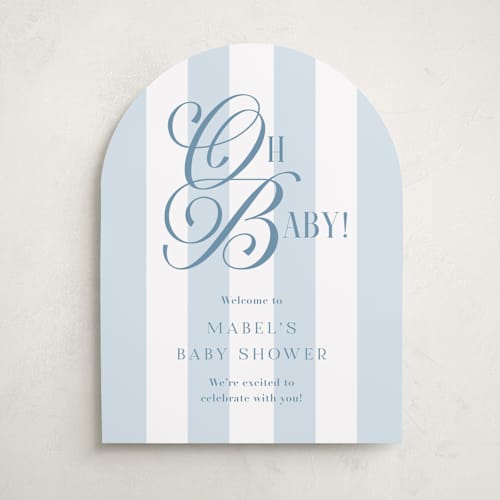This is a bluebonnet baby shower decorations with standard by Laura Hankins called oh boy! printing on premium sign board in 18x24