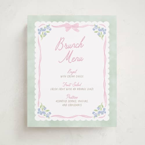 This is a cupcake baby shower decorations with standard by Creo Study called little fleur printing on doublethick in 8x10