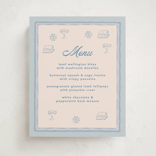 This is a frost baby shower decorations with standard by Creo Study called après ski printing on doublethick in 8x10