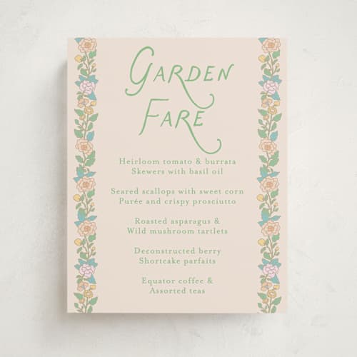 This is a sky baby shower decorations with standard by Creo Study called vintage blossom printing on doublethick in 8x10