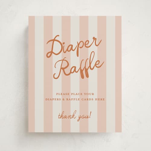 This is a peach baby shower decorations with standard by Kelly Watkins called a little cutie printing on doublethick in 8x10