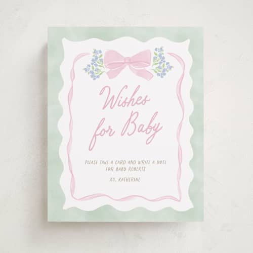This is a cupcake baby shower decorations with standard by Creo Study called little fleur printing on doublethick in 8x10