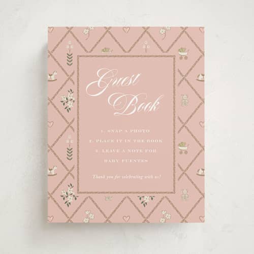 This is a sprinkles baby shower decorations with standard by Leah Bisch called a new chapter printing on doublethick in 8x10