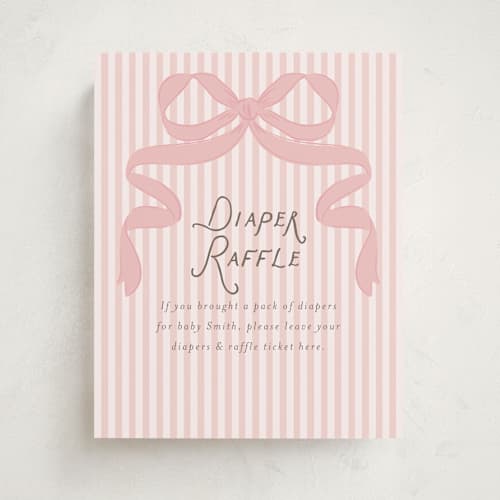This is a blush baby shower decorations with standard by Itsy Belle Studio called fia printing on doublethick in 8x10