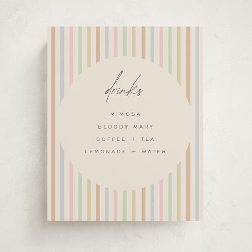 This is a wildflower baby shower decorations with standard by Pixel and Hank called polka pop printing on doublethick in 8x10