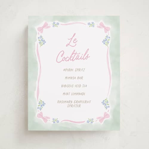 This is a cupcake baby shower decorations with standard by Creo Study called little fleur printing on doublethick in 8x10