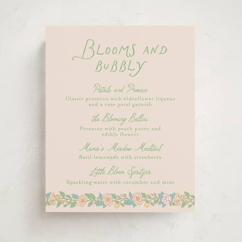 This is a sky baby shower decorations with standard by Creo Study called vintage blossom printing on doublethick in 8x10