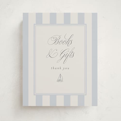 This is a sailor baby shower decorations with standard by Stephanie Hawkes called on board printing on doublethick in 8x10