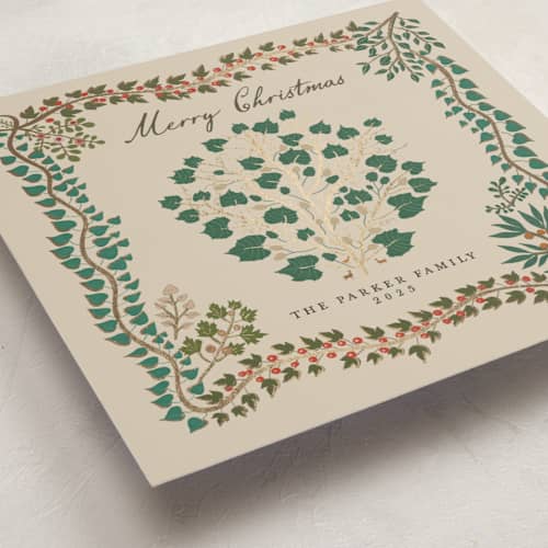 This is a pinecone met with foil pressed by Maja Cunningham called tree of life printing on signature in standard