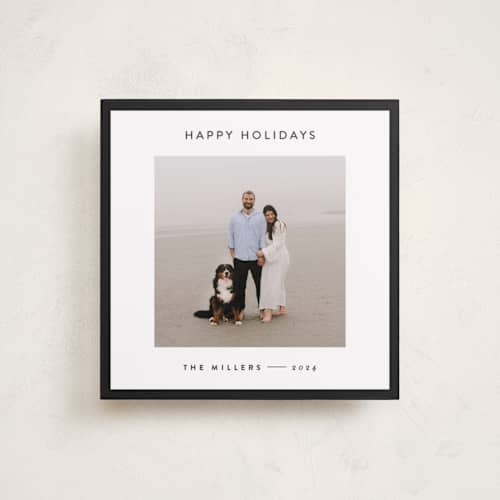 This is a charcoal new year photo cards with standard by JoAnn Jinks called square printing on recycled smooth signature in 5x5