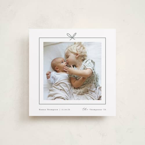 This is a ash holiday photo cards with standard by Ghazal Ali called christmas present printing on recycled smooth signature in square