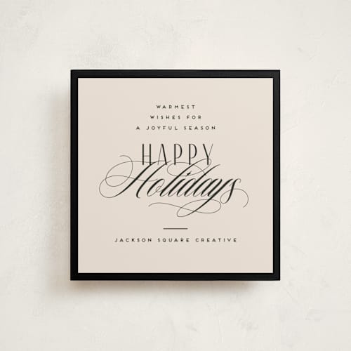 This is a ink business holiday cards with standard by Kristie Kern called hampton printing on signature in standard
