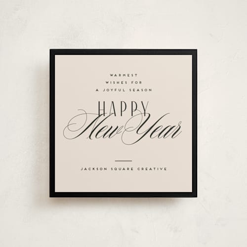 This is a ink business holiday cards with standard by Kristie Kern called hampton printing on signature in standard