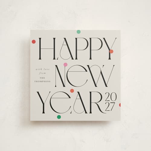 This is a tinsel holiday photo cards with standard by Lori Wemple called holiday square printing on signature in square