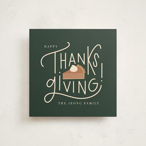 This is a green bean casserole thanksgiving cards invitations with standard by Lauren Jinhee called thankful for... printing on signature in standard