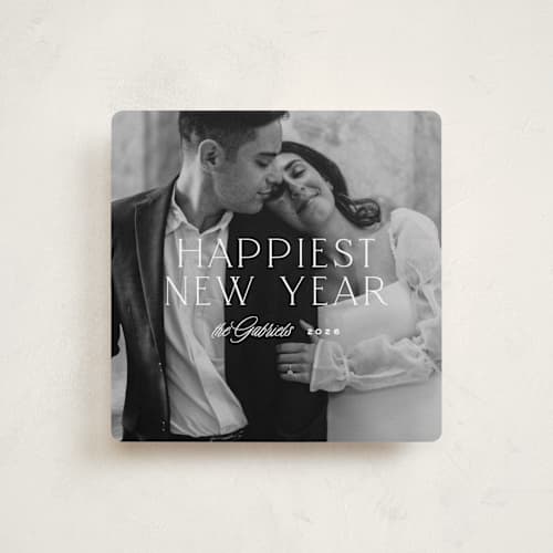 This is a snow holiday photo cards with standard by JoAnn Jinks called balance center printing on recycled smooth signature in square