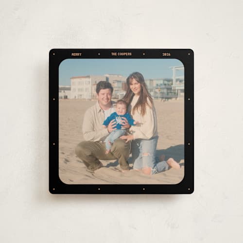 This is a chimney soot holiday photo cards with standard by Meggy Masters called film square printing on recycled smooth signature in square