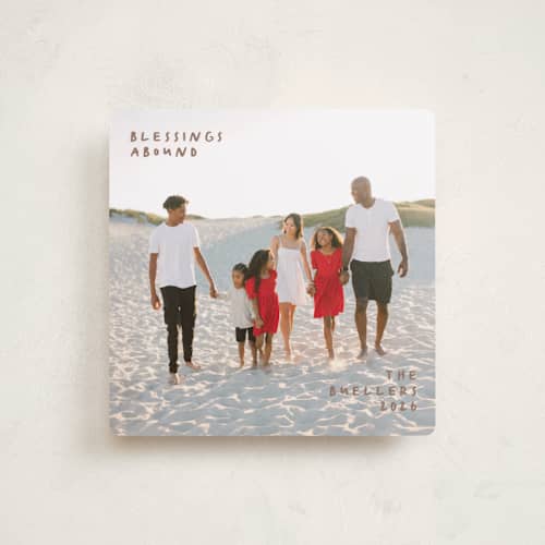 This is a chestnut holiday photo cards with standard by Anna Black called full square printing on recycled smooth signature in square