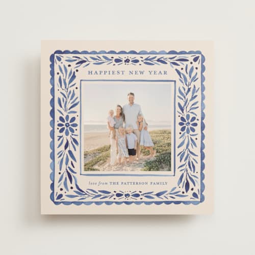 This is a ocean photo mount holiday cards with standard by Meagan Christensen called puebla printing on recycled in photo_mount