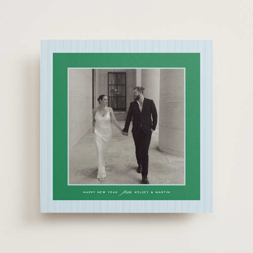 This is a frost photo mount holiday cards with standard by Jenna Holcomb called kelly printing on recycled in photo_mount