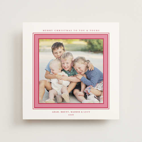 This is a gumdrop photo mount holiday cards with standard by Alston Foster called colorful wishes printing on recycled in photo_mount