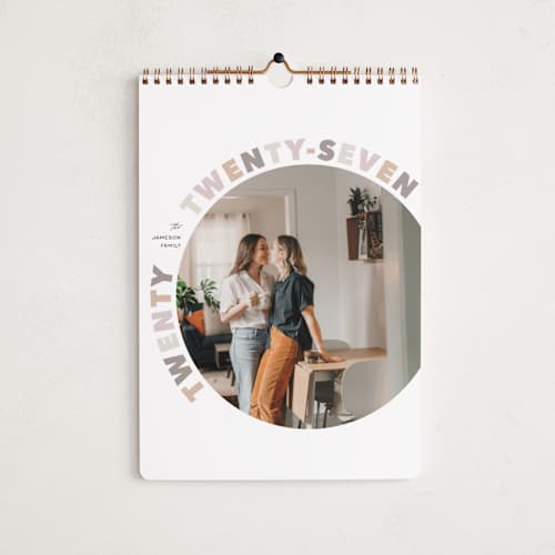 This is a sugar photo calendars with standard by Pixel and Hank called merry-go-round printing on premium calendar paper in standard