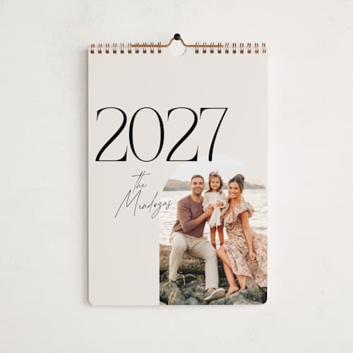 This is a ecru photo calendars with standard by Morgan Kendall called penelope printing on premium calendar paper in standard