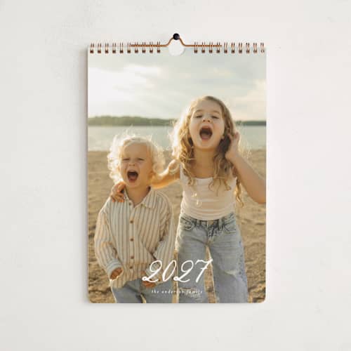 This is a cloud photo calendars with standard by Ashley Iwafuchi called greetings printing on premium calendar paper in standard