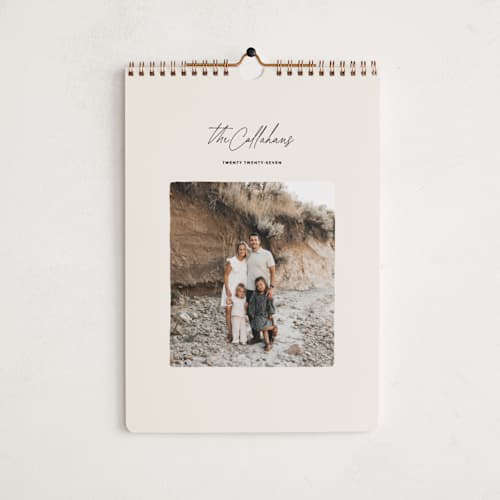 This is a ink photo calendars with standard by Ekko Studio called postcard note printing on premium calendar paper in standard