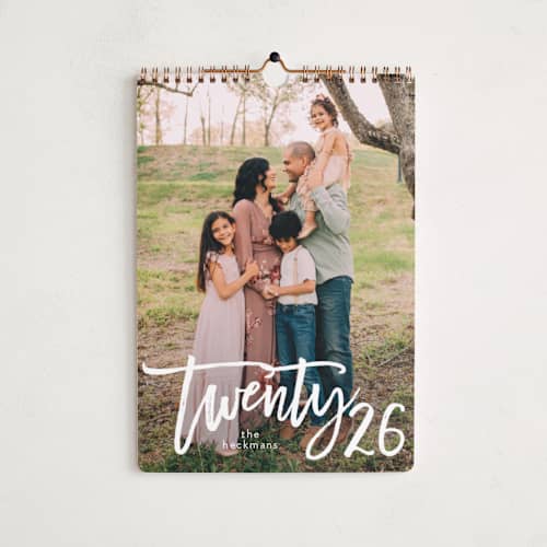 This is a ivory photo calendars with standard by Erin Deegan called big month printing on premium calendar paper in standard