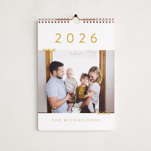 This is a mustard photo calendars with standard by Amy Payne called so simple printing on premium calendar paper in standard